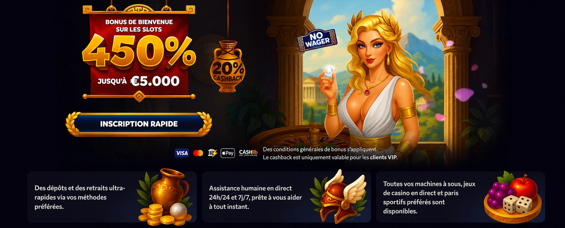 Aphrodite Casino avis – présentation générale de la plateforme
