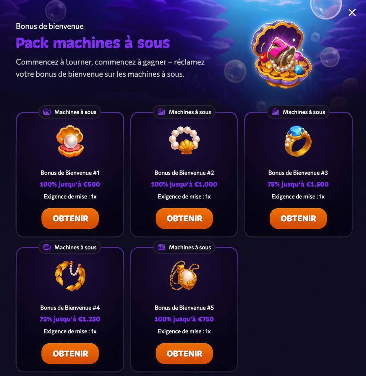 Bonus de bienvenue Aphrodite Casino avis